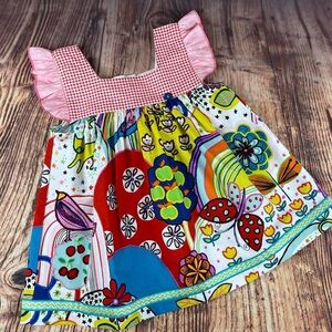 Laura Kae Designs Color Run Kitty Shabby Top